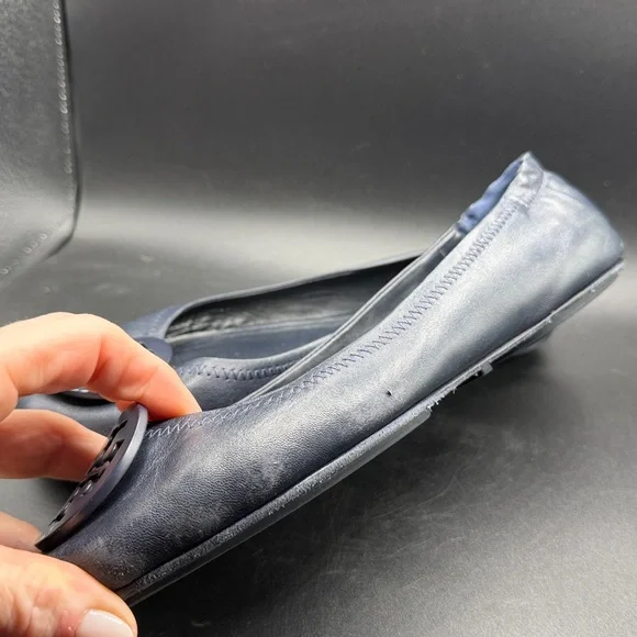 Tory Burch Navy Flats 8.5 - Picture 6 of 13